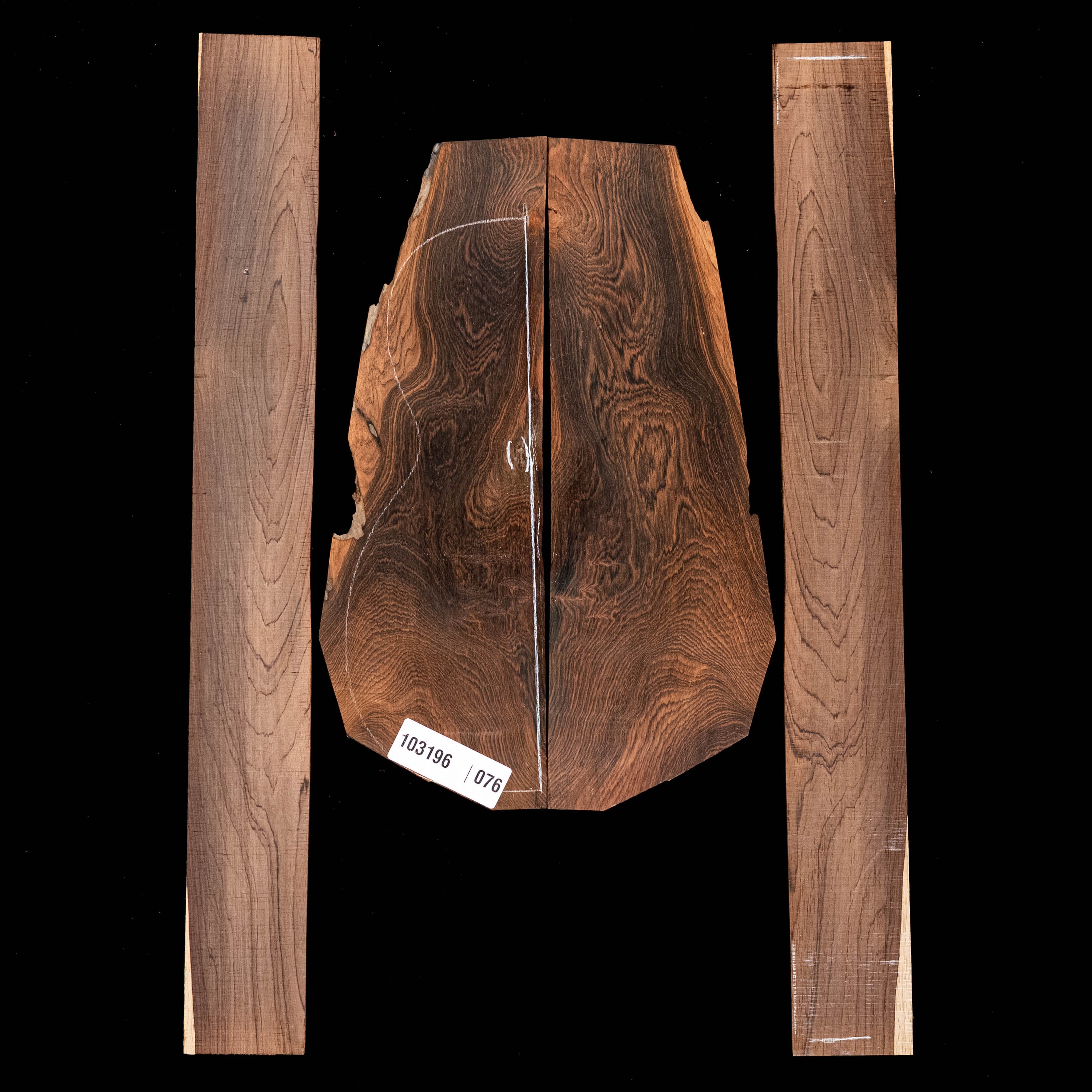 Brazilian Rosewood Back + Side Set - 076
