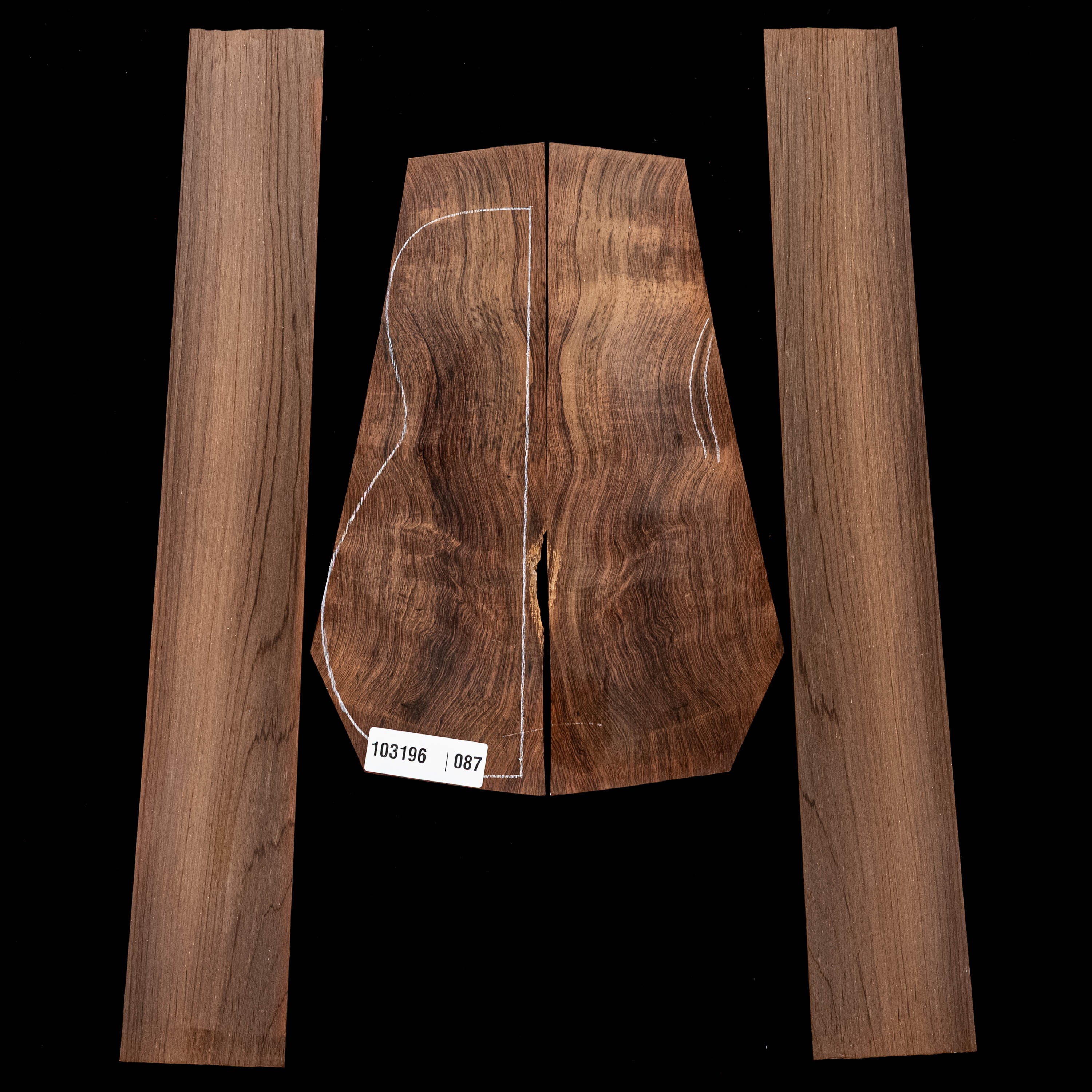 Brazilian Rosewood Back + Side Set - 087