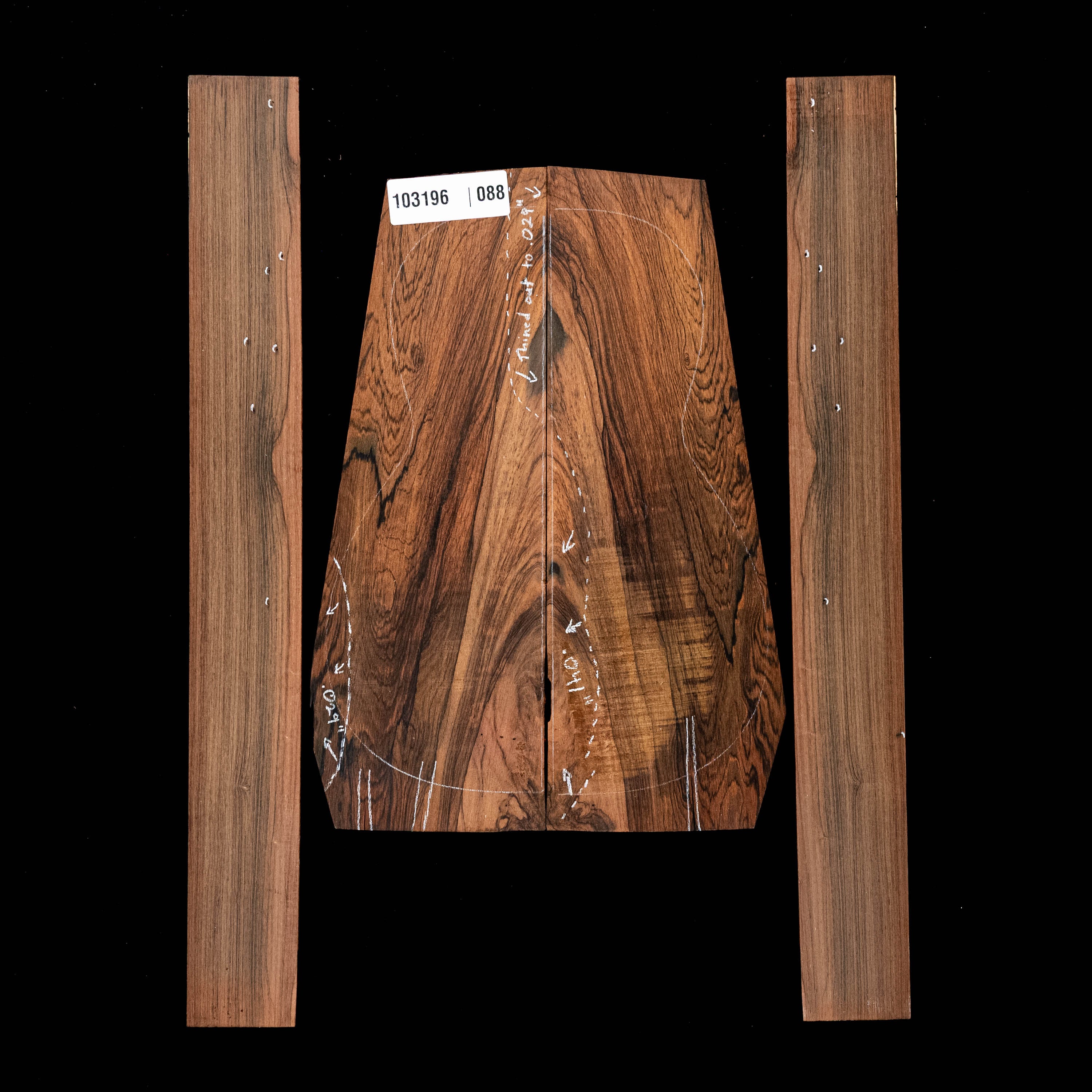 Brazilian Rosewood Back + Side Set - 088