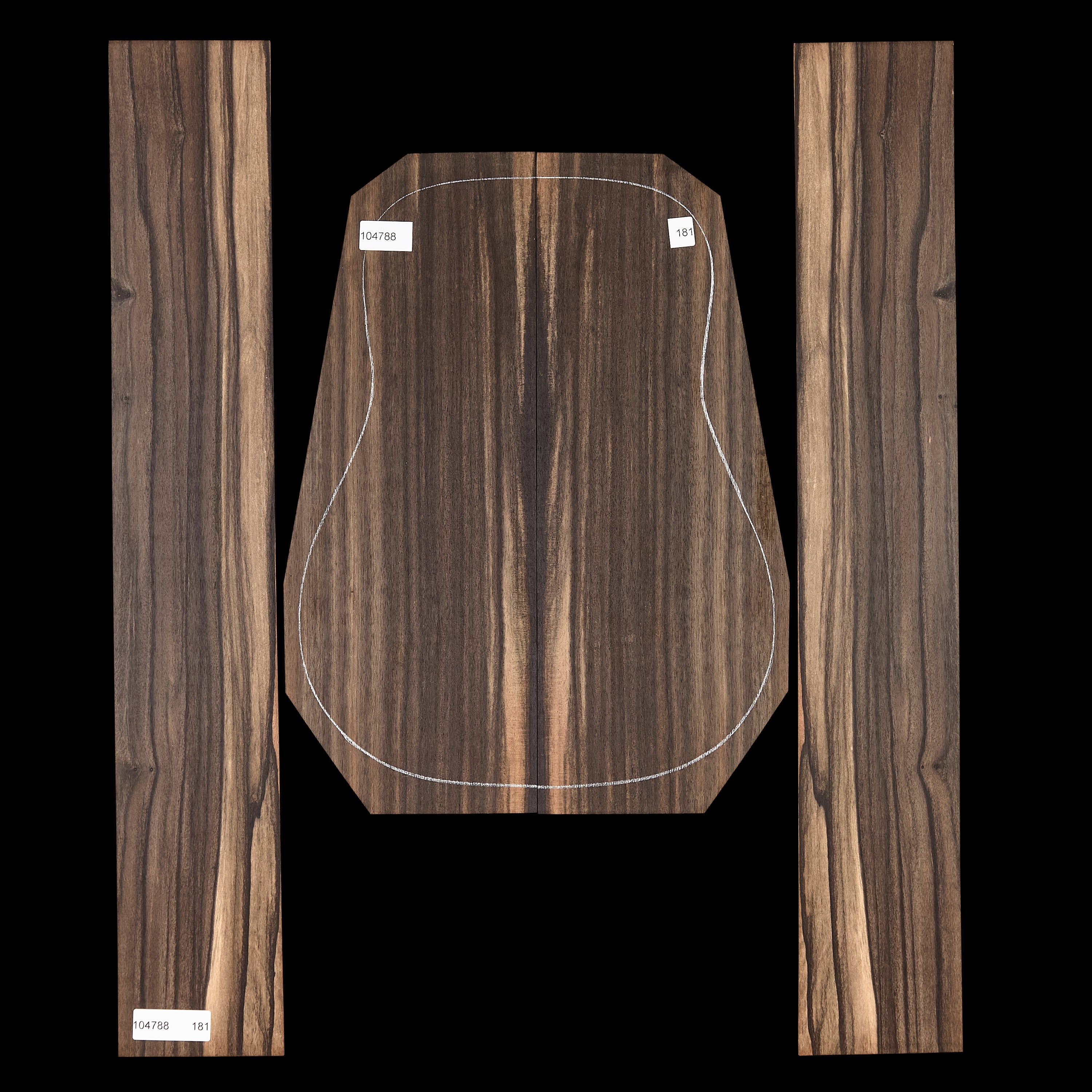 Crelicam Ebony Back + Side Set - 181