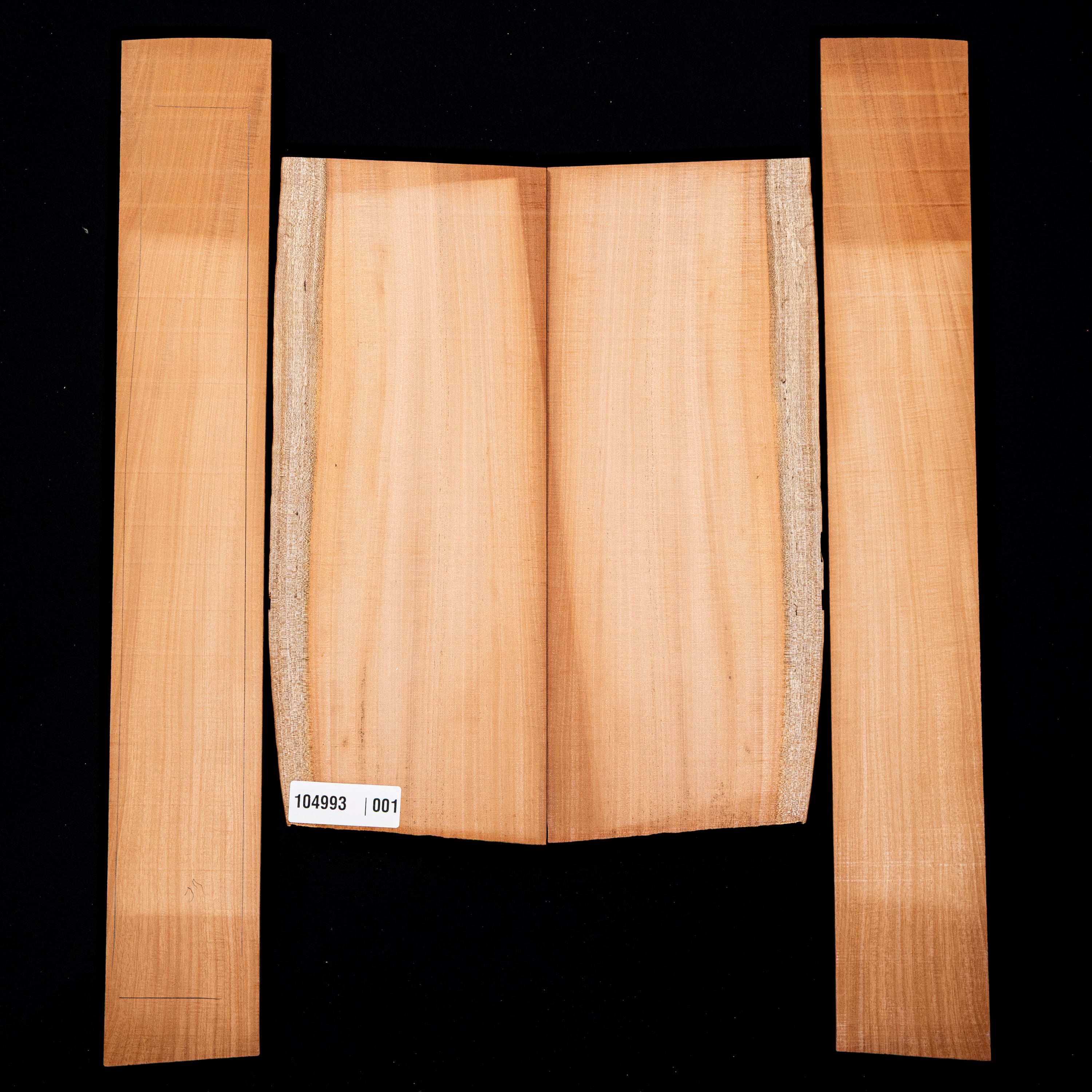 Curly Cuban Mahogany Back + Side Set - 001