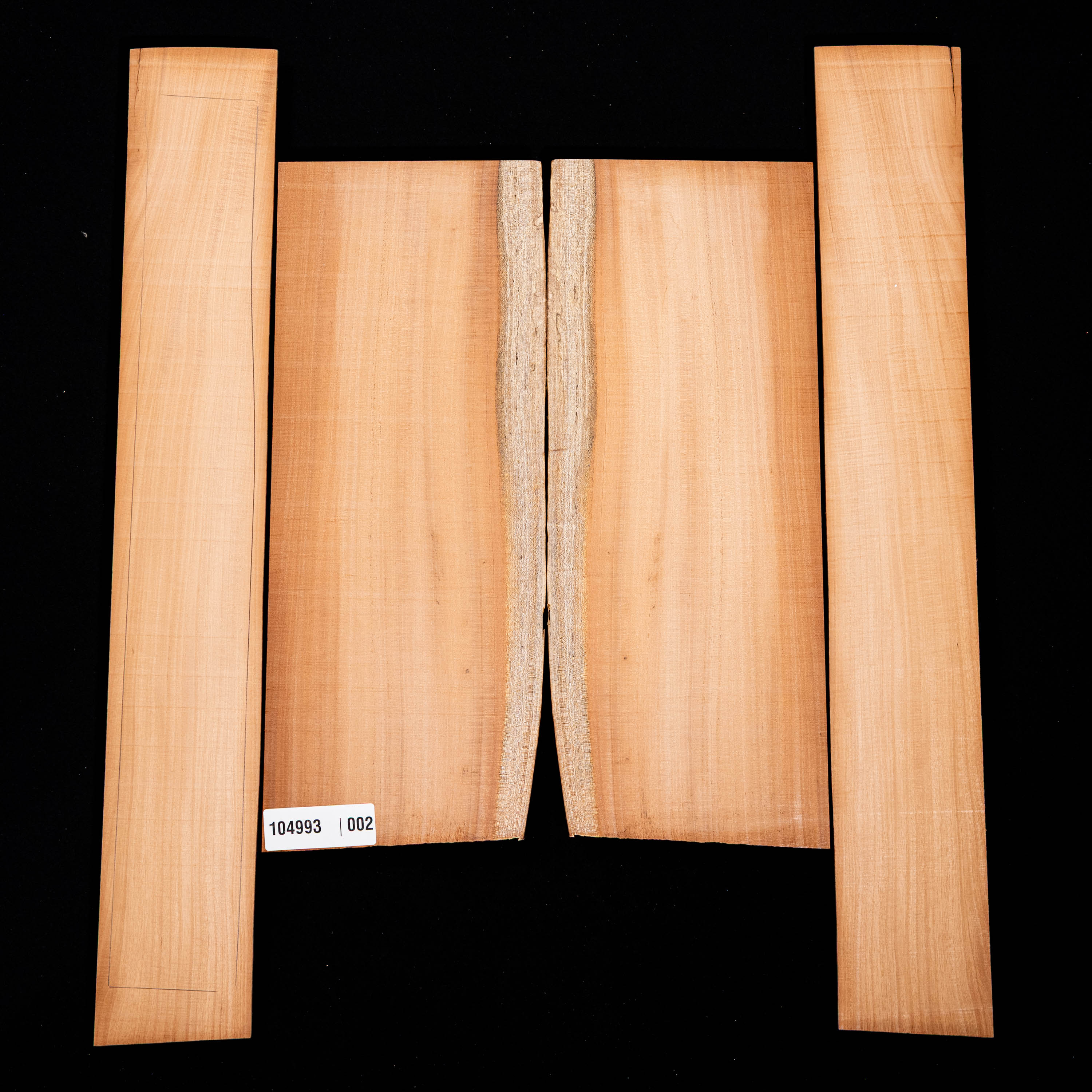 Curly Cuban Mahogany Back + Side Set - 002