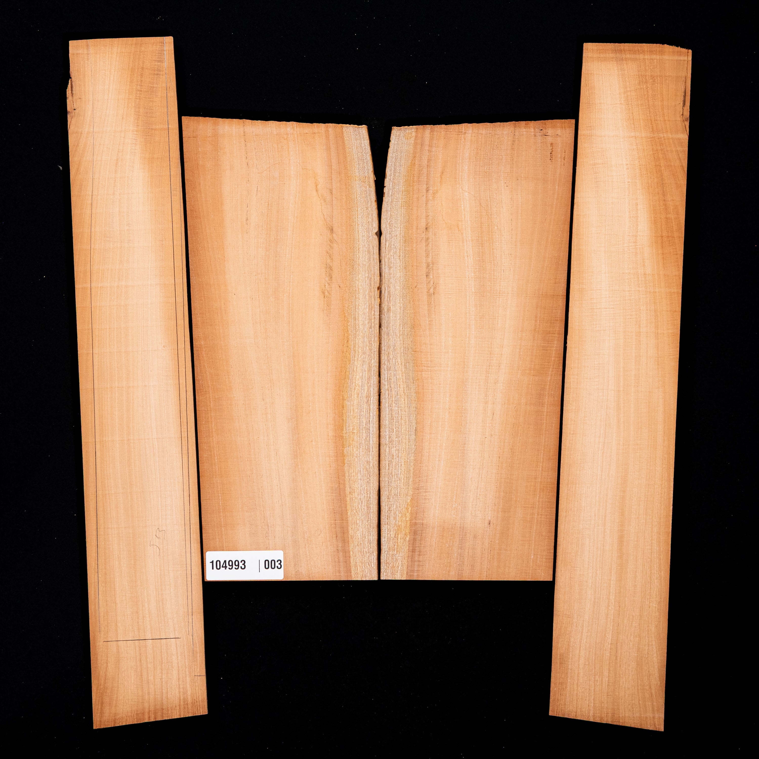 Curly Cuban Mahogany Back + Side Set - 003