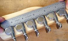 Aligning tuners on a peghead