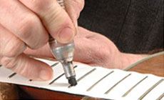 Inking the frets