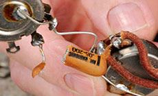 broken capacitor