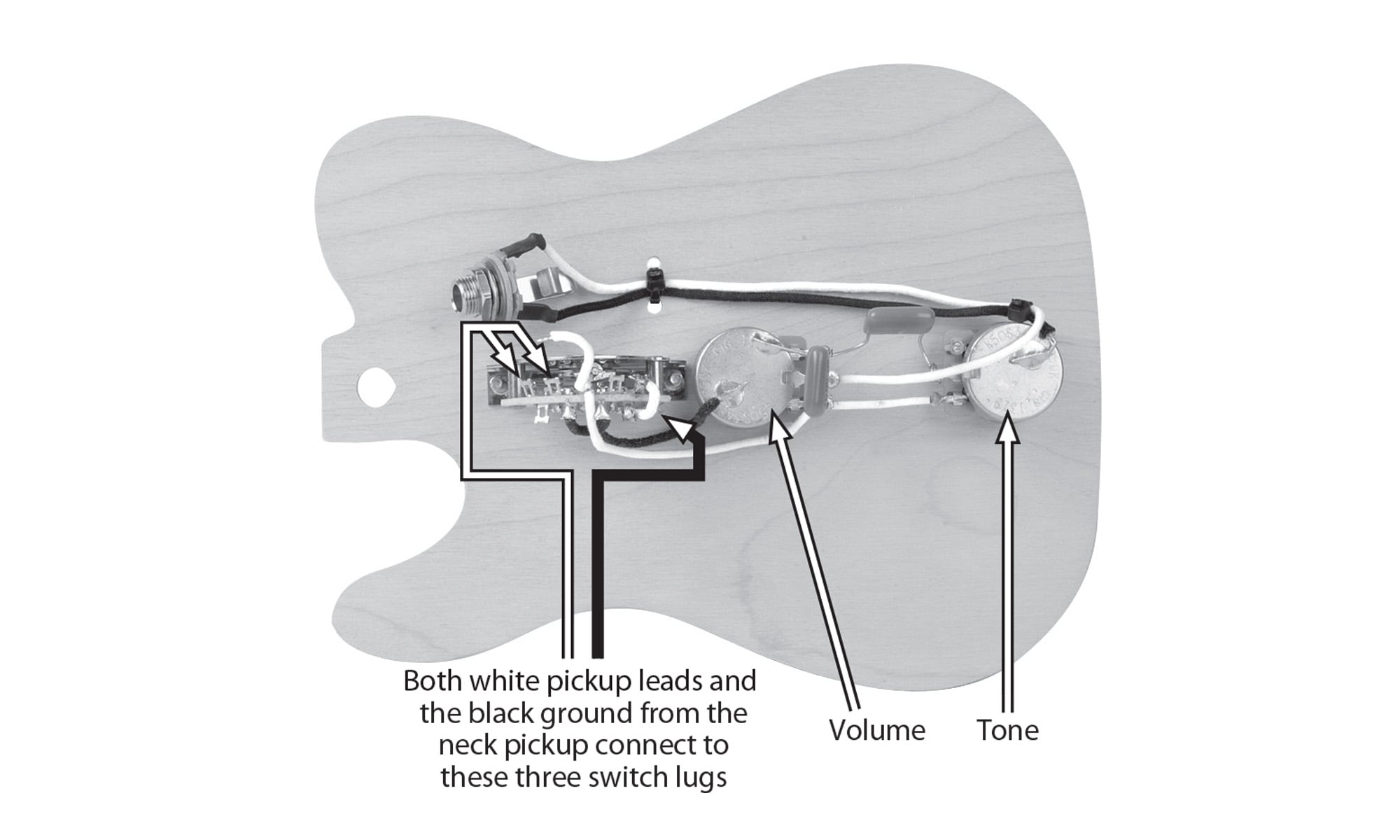 Golden Age Pre-wired Harness for Telecaster with 4-way Switch