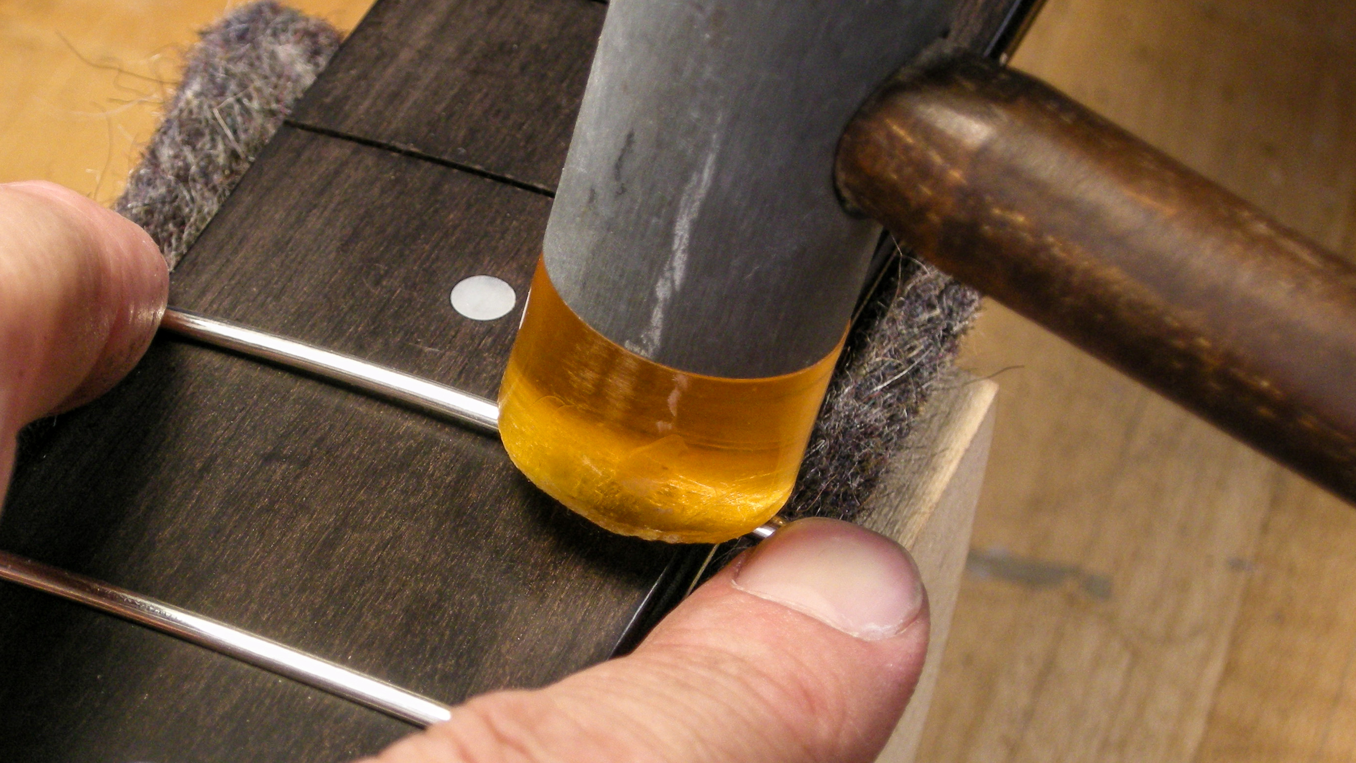 How to Install Frets with a Fret Hammer