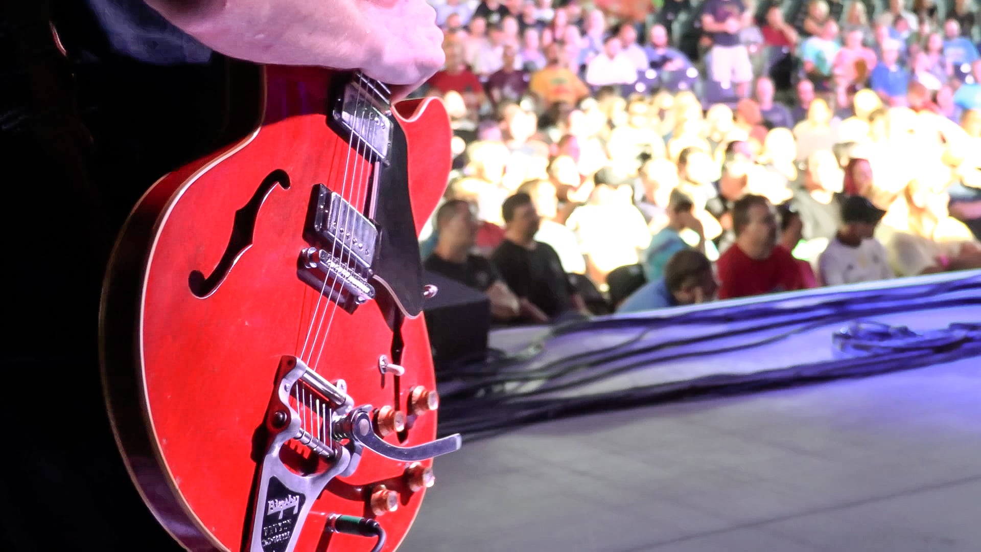 Getting Rich Robinson’s guitar ready to tour