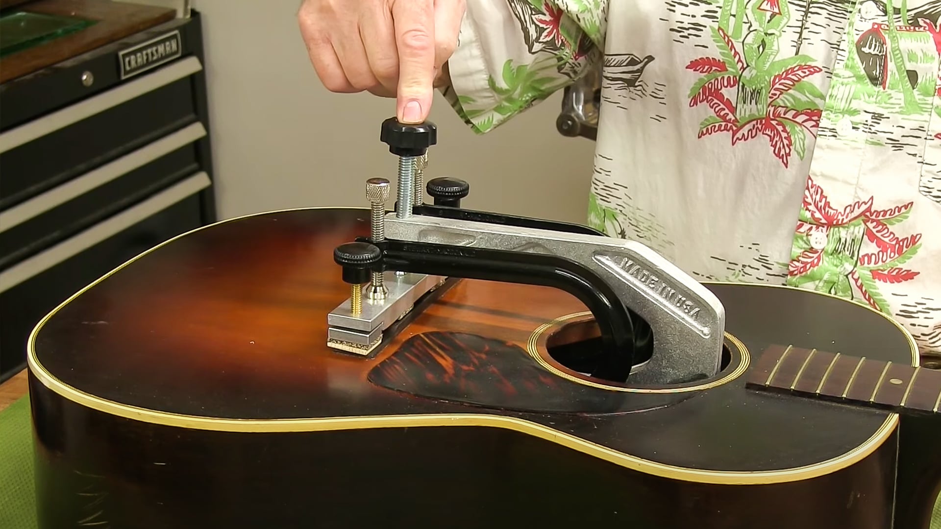 Gluing a 1940s Gibson Bridge